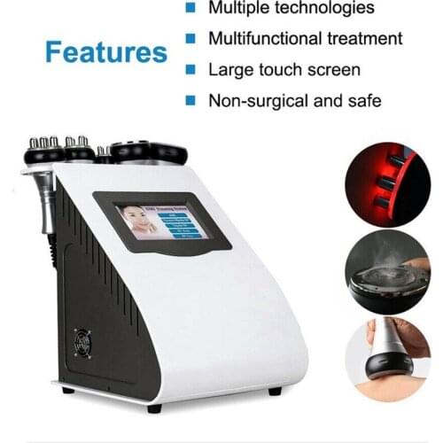 5 in 1 Ultrasonic 40K Cavitation Vacuum RF Body Slimming Machine Cellulite Reduction Skin Tighten Weight Loss Beauty Equipment