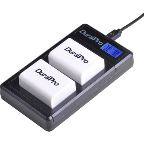 2pc 2000mAH NP-FW50 NP FW50 Battery + LCD Charger For Sony A6000 NEX-7 NEX 5N F3 NEX-3D NEX-3DW NEX-3K NEX-5C Alpha 7R II Camera