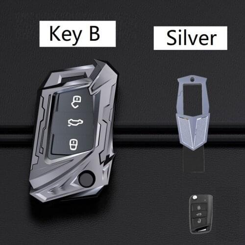 Zinc Alloy Car Key Case cover For Volkswagen VW Polo Golf 7 MK7 Tiguan passat For Skoda Octavia Kodiaq Karoq For Seat Ateca Leon