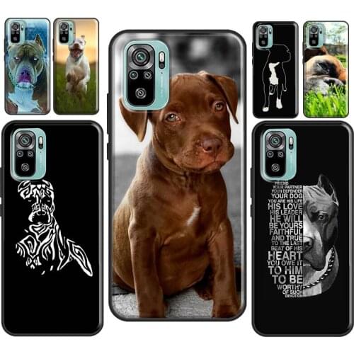 Cute Pit Bull Dog Pitbull For Xiaomi Redmi Note 10 7 8 9 Pro Note 8T 9S Case For Redmi K40 Pro 9 9A 9C 9T Coque