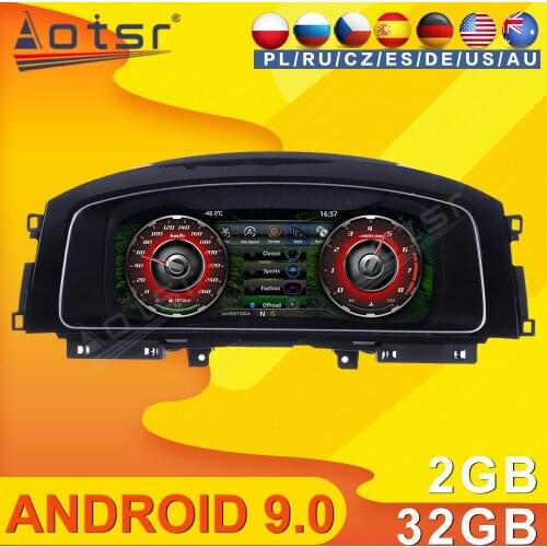 Android Digital Meter Screen Car Instrument Dashboard Display For VW B8 PASSAT CC Golf 7 GTI Teramont Variant GPS Navi Head Unit