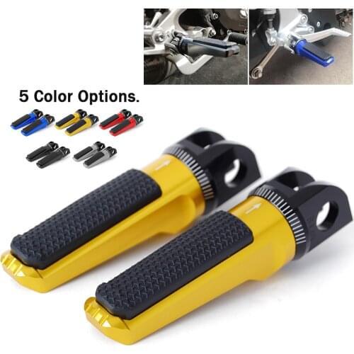 CNC Motorcycle Foot Pegs Front Rider Pedal For KAWASAKI VERSYS-X 300 650 1000 Z250SL Z125 Z300 Z650 Z900 Z900RS CAFE 2018 2019