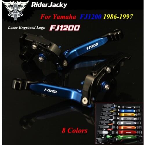 For Yamaha FJ1200 FJ 1200 1986-1997 1992 1993 1994 1995 1996 Blue+Black CNC Motorcycle Accessories Adjustable Brake Clutch Lever