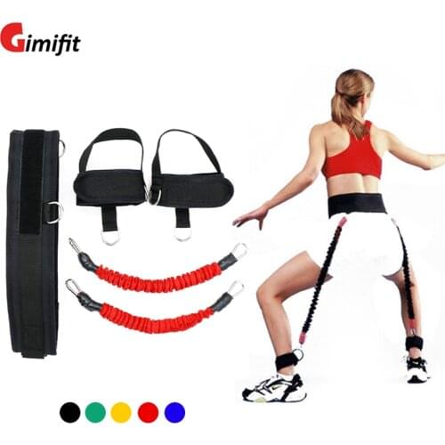 Gimifit Vertical Pull Rope Jump Training Skipping Resistance Bands Leg Stretch Straps Basketball Tennis Running Strength Tool