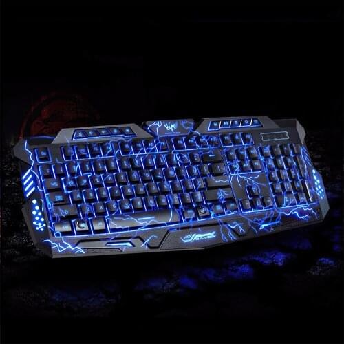 Gaming Keyboard computer keyboard Breathing Backlight Keyboard 114 Keys Full Key Keyboard For PC Computer Laptop PC