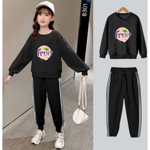 Girls Clothing Sets Autumn Spring Kids Girl Clothes Sweatshirt + Pants 2PCS Childrens Clothing Suits Teen 5 6 8 9 10 12 Years
