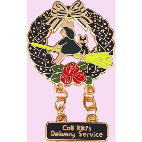 L & N Rainbery Black Brooches For Clothes