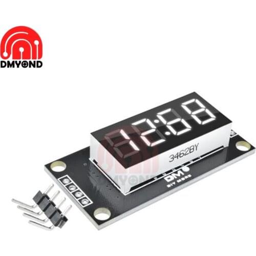 Hot TM1637 4-Digit Digital LED 0.56 Display Tube Decimal 7 Segments Clock Double Dots Module 0.56 inch White Display For Arduino