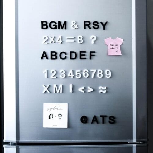 Magnetic Letters EVA Black White Magnet Set Refrigerator Sticker DIY English Early Education Kids Fridge Magnet Decor