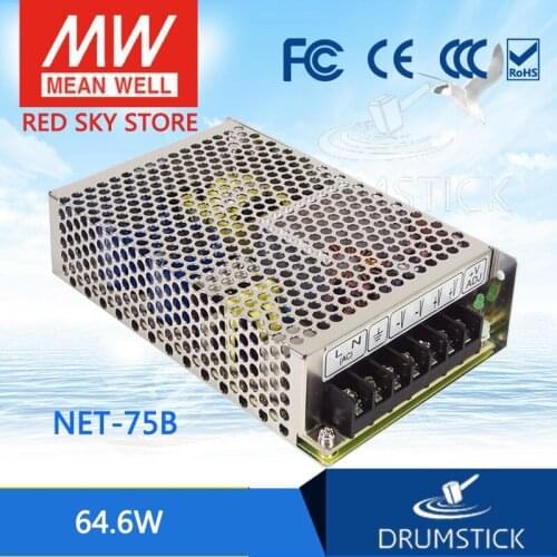 Friendly MEAN WELL 12Pack NET-75B meanwell NET-75 64.6W Triple Output Switching Power Supply