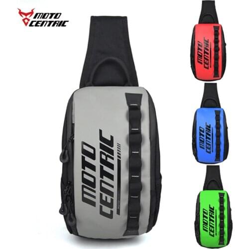 Men Motorcycle Bag Waterproof Multifunctional Travel Shoulder Bag Sports Chest Bag Universal Running Cycling Motorbike Backpack