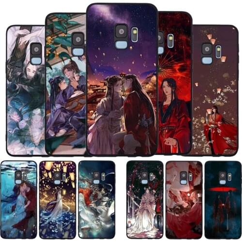 Tian Guan Ci Fu Fiction cartoon Black Silicone Soft Phone Case For Samsung Galaxy S20 S10 S9 S8 Plus Lite NOTE 10 9 8 S7 EDGE