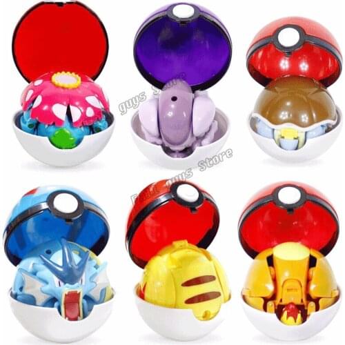 Genuine Pokemon Toys Action Figures Pocket Monster Toy Ball Haikyuu Model Anime Figure Collect Kids Birthday Gift