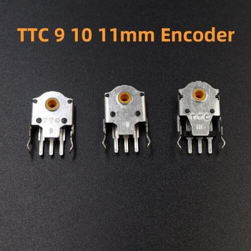 2pcs Original TTC Mouse Encoder Highly Accurate 9 10 11mm yellow Core Solve sensei TEN RIVAL300 310 G402 G603 G703 wheel problem