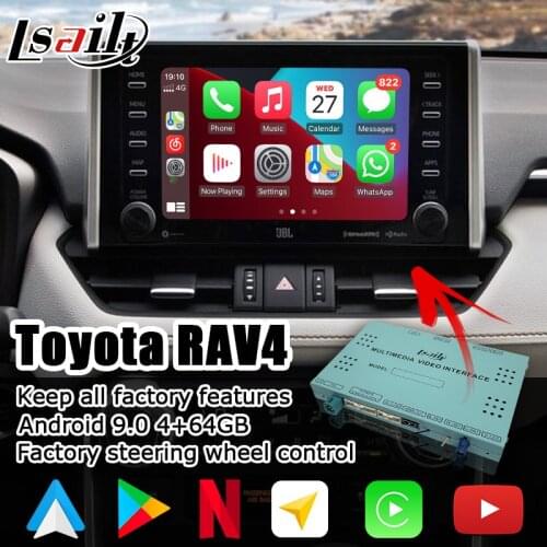 Android / Carplay interface box for Toyota RAV4 2018-present video interface with GVIF Camry Avalon Corolla CH-R Sienna