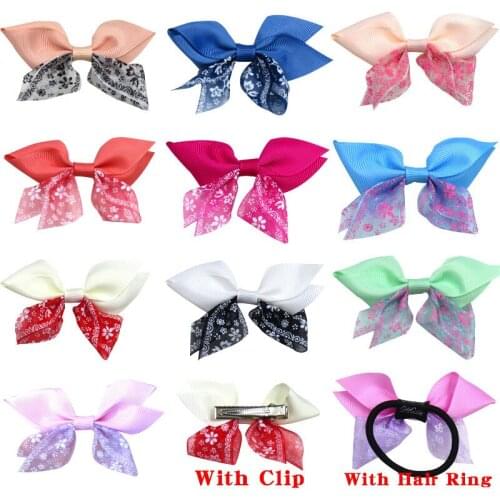 1PCS Lovely Wings Elastic Hair Bands Girls Ribbon Clip Bows Girl Hair Tie Knot Hairpin Handmade Fashion Hair Accessories