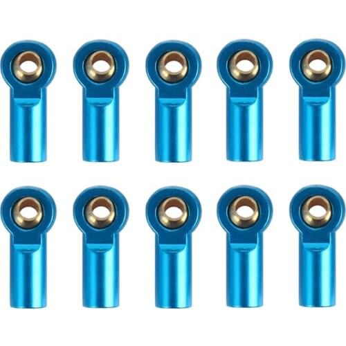 10Pcs Metal M3 Link Tie Rod End Ball Joint for 1/10 RC Car Crawler AXIAL SCX10 D90 D110 Tamiya CC01