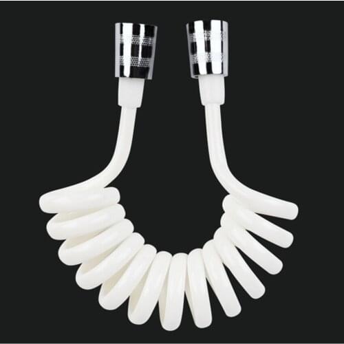 1.5M ABS Telephone Line Style Spring Flexible Shower Hose Water Plumbing Toilet Bidet Sprayer Gun Connect Pipe