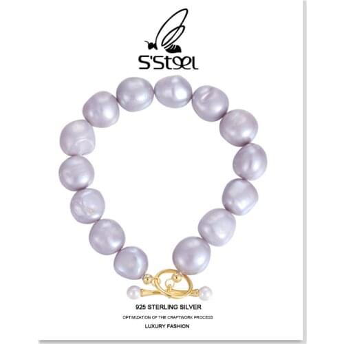 SSTEEL Luxury Bracelets Sterling Silver 925 Gift For Women New 2021 Special Shell Pearl Gold Trendy Bracelet Fine Jewellery