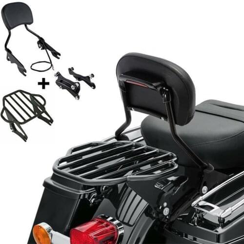Motorcycle Brake Light Sissy Bar Luggage Rack Docking Kit For Harley Road King Electra Glide Street Glide 2014-2020