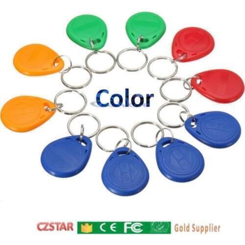 Tk4100 125KHz LF Keyfobs control access key card RFID Tag card Proximity door Key with keychain