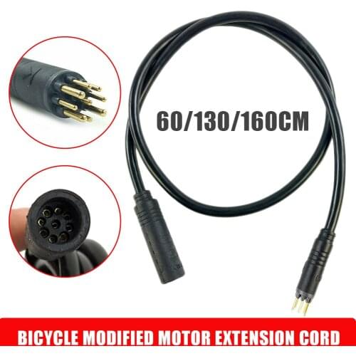 60/130/160cm 9Pin E-Bike Bicycle Female To Male Connector Motor Extension Cable Motor Cables For Change Bike To E-bike Accessory