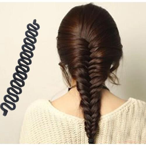 Hair French Braid Clip Hair Accessories for Girl Women Magic Styling Stick Diy Bun Maker Tool Hair Bun Maker