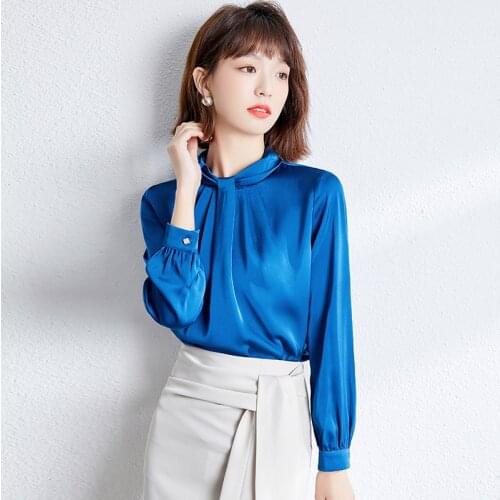 Women Blusas Mujer Long Sleeve Sexy Solid Back Hollow Out Tops Tees Korean Loose OL Blouses Female Plus Size Shirts 1086