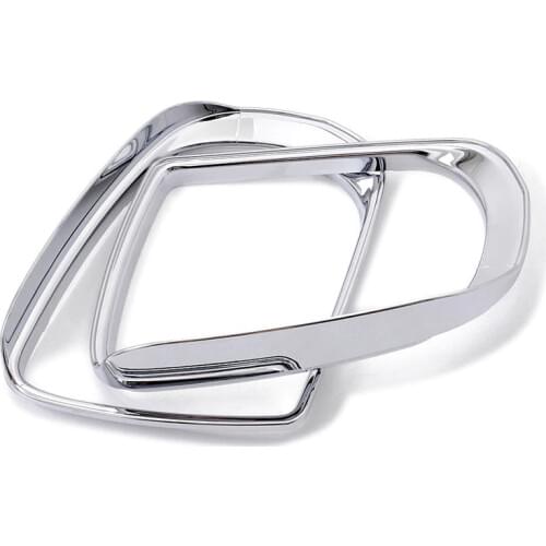 2pcs ABS Chrome Car Rearview Side Mirror Sun Rain Visors Cover Trim Fit For Jeep Compass 2017 2018 mk2 Car Accessories Styling