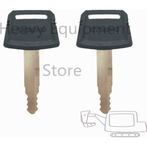 2 PCS Heavy Equipment Key For STRONG Excavator Loader Bulldozer