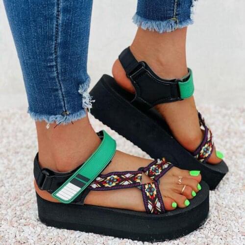 2021 Brand New Womens Platform Gladiator Sandals Ladies Mixed Colors Wedges Sandals Summer Women
