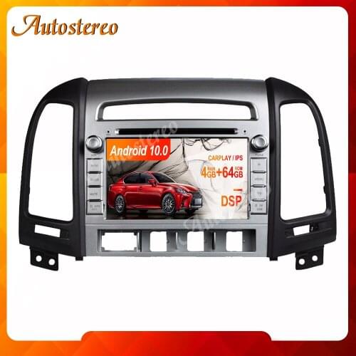Px6 Android 9.0 4GB Car DVD Player For Hyundai Santa Fe 2006-2011 GPS Navigation Multimedia Player Auto Stereo Radio Head Unit