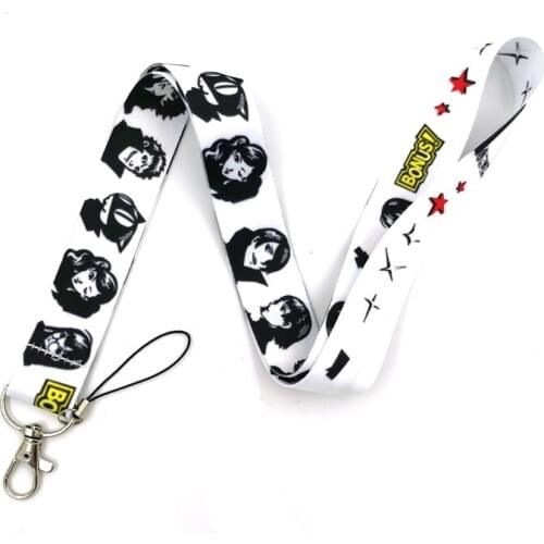 Game Persona 5 Neck Strap Keychain Lanyard For Keys ID Card Badge Holder Rope Keycord Keyrings Cosplay Mobile Accessories Gift