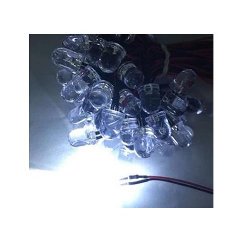 F10 10mm Blinking Warm White Red Green Blue Yellow Orange Purple 7 color Flash 3V 6V LED Lamp Light With 20cm Wire x 100pcs