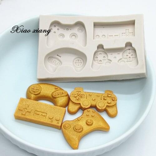 Controller Gamepad Game Silicone Molds Keyboard Baby Birthday Fondant Cake Decorating Tools Candy Chocolate Gumpaste Mould M1997