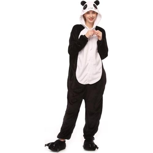 Cute Unicorn Panda unisex adults flannel Pajamas cosplay Pijama animal Onesies Pyjamas women Sets sleepwear Robe