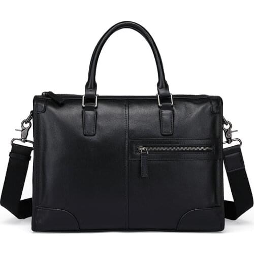Men 's Bag Leather Handbag for Men Cross Computer Bag Full-grain Leather Business Briefcase