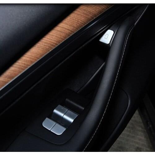 Car Door Window Reminder Stickers Auto Interior Buttons Decoration Sticker for Model 3/Y 2021