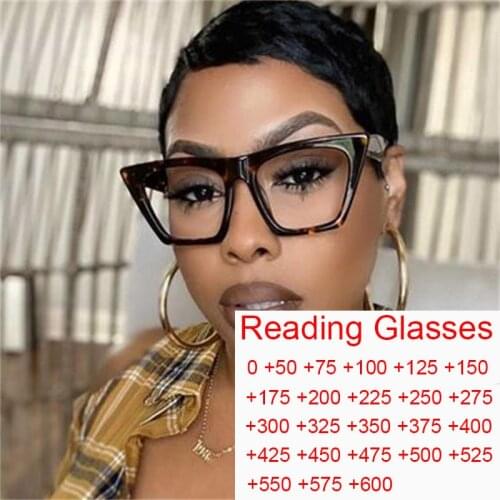 2021 Square Computer Glasses Vintage Anti Blue Light Presbyopia Reading Glasses Men Women Luxury Brand Designer Eyeglasses Frame