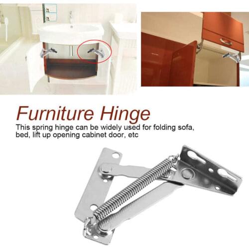 Gereedschap Cabinet Closet Lift Up Opening Furniture 80 DegreeHinge Folding Sofa Bed Spring Hinges Gereedschap Left Spring Hinge