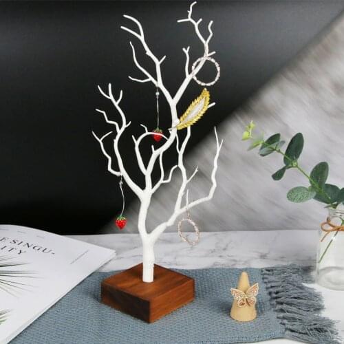 Tree Jewelry Display Jewelry Stand Organizer Earring Holder Necklace Bracelet Rack Holder Wood Display Jewelry holder