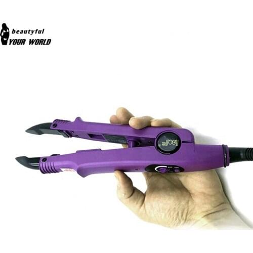 Professional Mini Hair Extension Iron Fusion Heat Adjustable Temperature 210 Degree Hair Connectors Keratin Melting Styling Tool