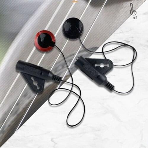 Guitar Pickup Professional Piezo Contact Microphone Pickup For Guitar Violin Banjo Mandolin Ukulel Guitar Accessories