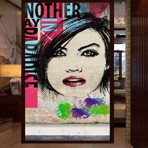 Dropship Custom 3D Wallpaper Nostalgic Beauty Mural Salon Beauty Shop Entrance Custom Wallpaper Corridor Gallery Mural