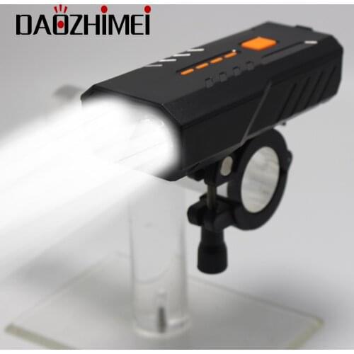 LED Torch 2400mAh Bicycle Light USB Rechargeable Riding Bike Headlight IPX65 Waterproof MTB Bicycle Front Cycling Lamp Bike
