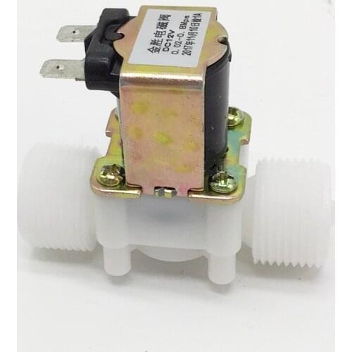 1PC Solenoid Valve G3/4'' BSP Male Thread Electric Plastic 5W Water Drain Valve 12V 24V 220V Normal Closed Inlet Water