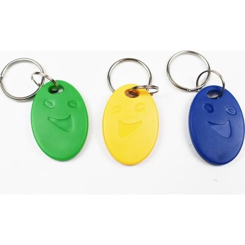 100pcs/lot RFID 13.56 Mhz nfc Tag Token Key Ring IC tags nfc phone