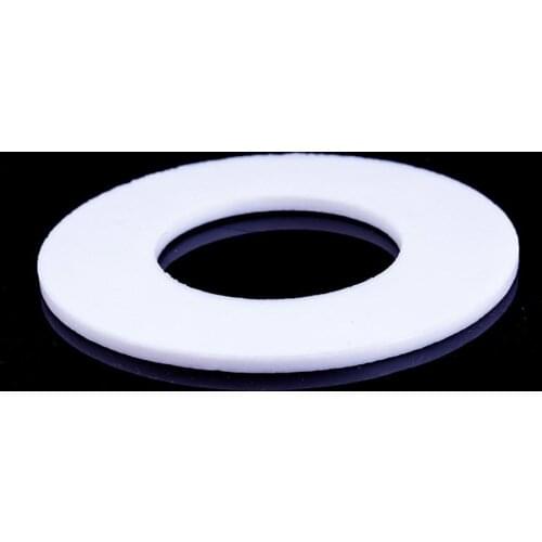 15x10x2mm PTFE Food Grade Flat Washer Gaskets Spacer Insulation Sealing Ring Strip