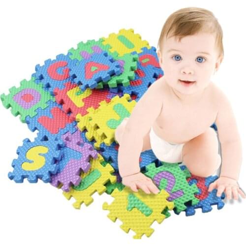 36PCS/Set Alphabet & Numerals Baby Kids Play Mat Educational Toy Soft Mats коврик для детей детский коврик коврик