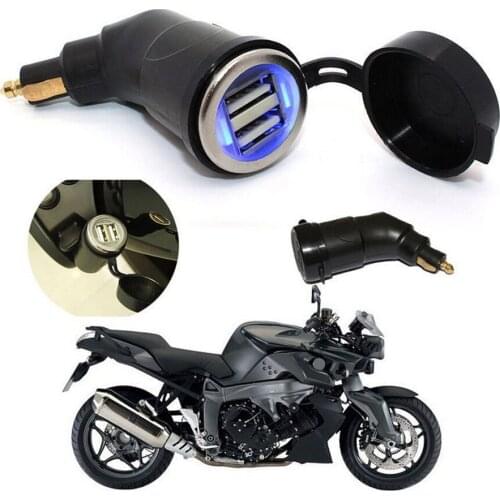 50Pcs/Lot Motorcycle DIN Socket Dual USB Charger Phones GPS Satnav For BMW Style GS